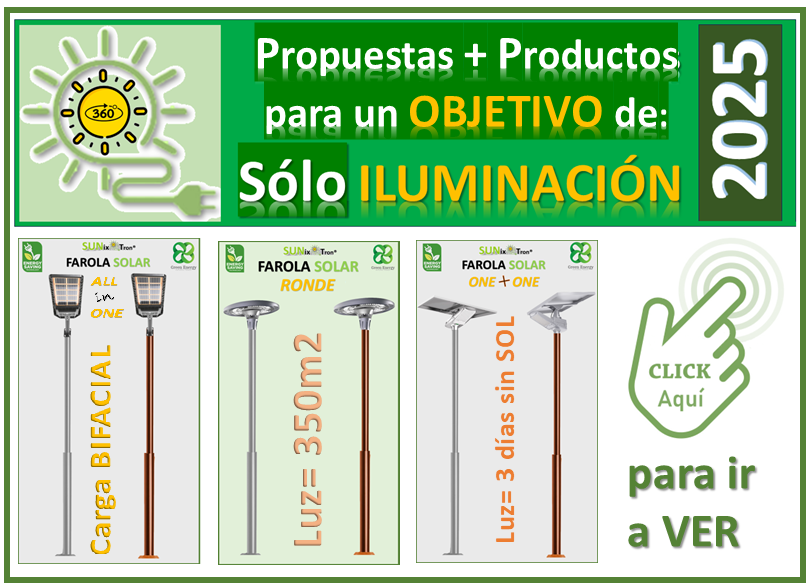 Menú de nuestras Farolas: